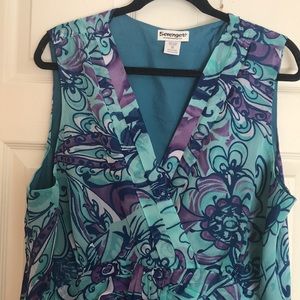 Multicolor sleeveless dress, size 20W